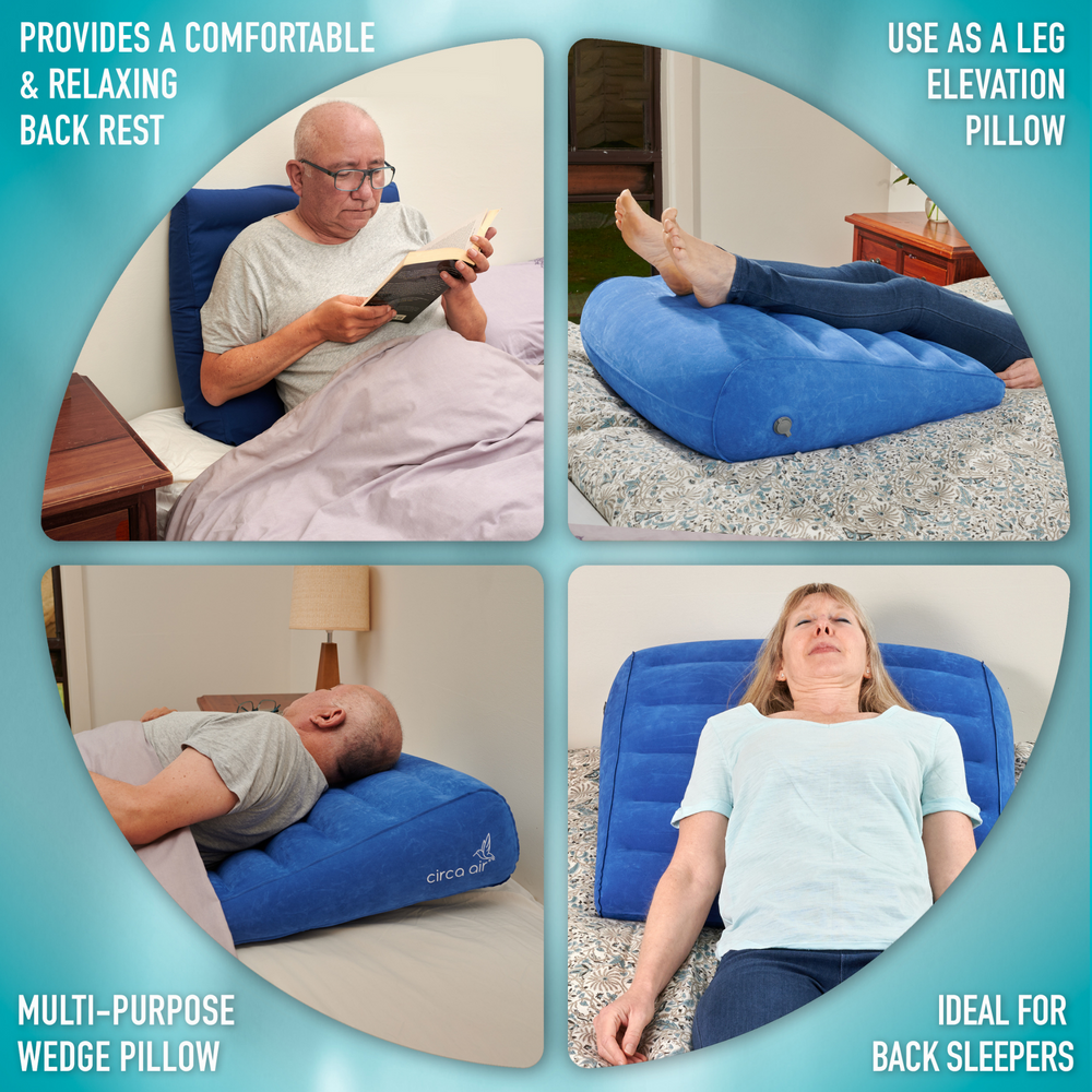 Leg Elevation Pillow Inflatable Wedge Pillows, Comfort Leg Pillows